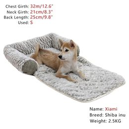 4 Ways To Use Pet Dog Bed Cushion Soft Velvet Dog Puppy Beds Pet Pad Mat Warm Kennel Dogs Cats Nest House For Small Medium dogs LJ201203