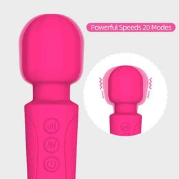 NXY Sex Products Av Magic Wand Powerful Clitoris Stimulator Vibrator Mini Toys for Woman Nipple Vagina Massager ual Wellness Erotic Shop0210