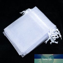 Organza Pouch Bag Wholesale 500pcs/lot 17x23cm White Organza Drawstring Gift Bag Toys Cosmetic Jewelry Packaging