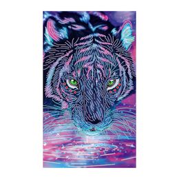 Diamond Painting Animal Water tiger Special Shape Diamond Embroidery Paint With Diamond Picture Home Decor LJ201128