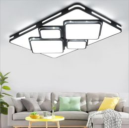 Free shipping New LED ceiling lamp living room simple modern atmosphere home bedroom creative rectangular lamps