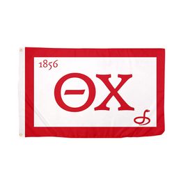 Theta Chi Chapter Main Fraternity Flag 3x5ft 100D Polyester Printing Sports Team School Club Indoor Outdoor