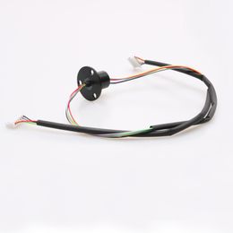 1PC 2A 6CH Gold-plated Slip Ring Cap Hat Double Contacts Parts Joint Conductive Electric Slipring Connector for Transmiting Control Signals