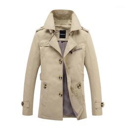 Brand 2019 Male Overcoat Long Jacket Coat Men Men's Trench Coat Trenchcoat Masculina Windbreaker Outwear Cotton Fabric 5XL1
