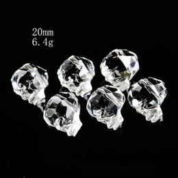 20mm 5pcs Skull Crystal Beads Suncatcher Crystal Prisms Faceted Skull Crystal Charms Skull Head Diy Bracelet Jewelry Accessories H jllFnn
