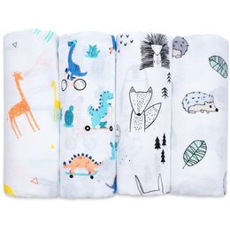 Muslinlife Cotton Bamboo Baby Receiving Blanket Soft Newborn Baby Blanket Bath Towel Infant Muslin Swaddle Wrap Baby Accessories LJ201014