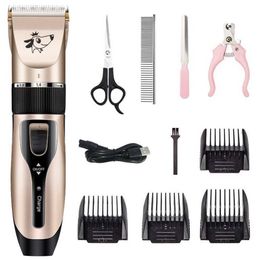 Professional Pet Dog Hair Trimmer Clipper Animal Grooming Clippers Cat Paw Claw Nail Cutter Machine Shaver Electric Scissor218B