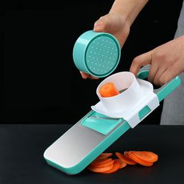 Multi-function Vegetable Cutter Mandoline Potato Grater Stainless Steel Food Shredder Slicer with Magnet Holder Hand Protector 201201