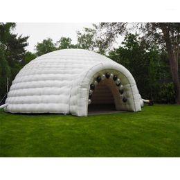 светодиодные лампы для кемпинга для палаток Скидка Палатки и приюты Funworld Белый надувной купольной воздушной палаткой со светодиодным светом Igloo Camping