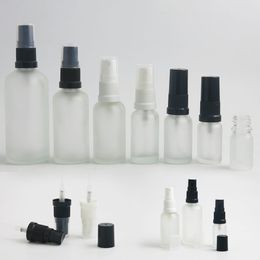 10 X Perfume Atomiser Bottle Empty Refillable Glass Spray Frost clear plastic sprayer 5 15 20 30 50 100 ml