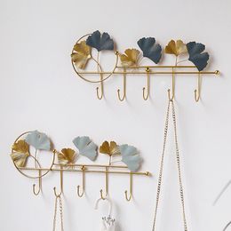 Modern Hook Up Key Holder Wall Hooks for Hanging Leaf Model Bathroom Accessories Decorative Minimalist Home Decor 220311