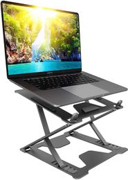 Laptop Stand by Shelcone - Laptop Holder - Adjustable Notebook Stand for Laptop up to 17 inches - Multi-Angle Stand