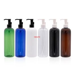 500ml Refillable Plastic Oil Pump Bottles For Essential Massage PET Cosmetic 500cc Large Size Shampoo Containergood package