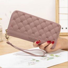wholesale women handbag college style small fresh leather wallet Joker embroidered wallets street fashion embroidereds leathers purse 5588