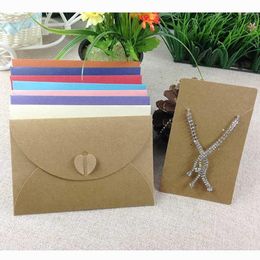 Gift Wrap 2021 20Sets /lot Necklace Display Envelope Packing With Card Wedding High Quality Box Can Put Jewelry Set &Earring1