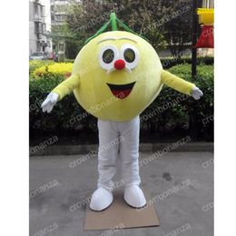 Halloween lemon Mascot Costume High quality fruit Cartoon Anime theme character Adults Size Christmas Carnival Birthday Party Outdoor Outfit