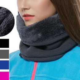 Outdoor Women Men Winter Warm Soft Scarf Solid Cable Knit Wool Snood Infinity Neck Warmer Cowl Collar Scarff Fashion Decor Cycling Caps & Ma