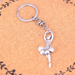 Fashion Keychain 51*20mm ballet dancer Pendants DIY Jewellery Car Key Chain Ring Holder Souvenir For Gift