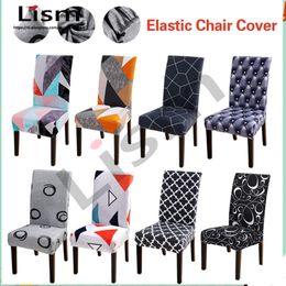 Antifouling Home Hotel Stool Table Dining Conjoined Elastic Office Computer Chair Cover 201123