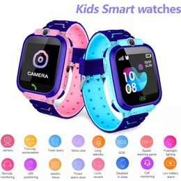 Q12 Kids Smart Watch LBS SOS Living Waterproof Tracker Smart Watch for Kids Anti-lost Support SIM Card Compatible for Android Phone