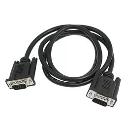 Networking Tools 10pcs PC Computer Male to Male 15 Pin VGA M/M Cable Cord Black 1.0M