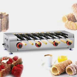 Stainless Steel Chimney Cake Roll Machine Hungarian Kurtos Kalacs Chimney Cake Oven Machine Ice Cream Cone Maker