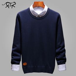 Casual Autumn Sweater Men Classic Pure Pullover Men Solid O-Neck Pull Homme Slim Fit Knitted Cashmere Shirts Men's Brand Clothes 201203