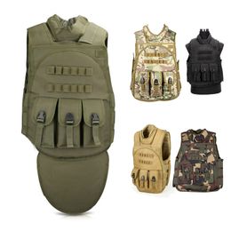 Outdoor Sports Tactical Molle Vest Airsoft Gear Molle Pouch Bag Carrier Camouflage Body Armour Combat Assault NO06-016