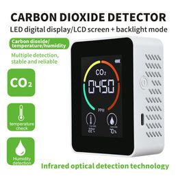 CO2 Air Detector Carbon Dioxide Detector Air Quality Analyzer Agricultural Production Greenhouse CO2 Monitor Sensor Metre