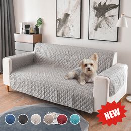 1/2/3 Seater Removable Sofa Cover for Dogs Pets Kids Living Room Furniture Couch Slipcover Armchair Sofa Cover Quilted Fabric 201119