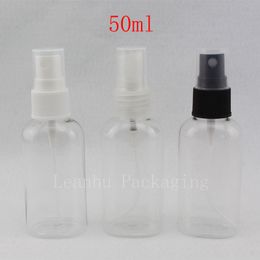 50ml transparent oval shape empty spray plastic bottles,50cc refillable perfume makeup setting , small bottles