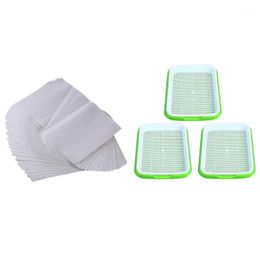 Planters & Pots 200 Sheets Of Nursery Paper Sprout Vegetable Planting 18 X 26.6cm 3x Seed Sprouter Tray, Germination Tray
