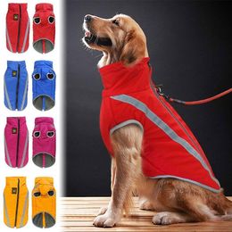 Warm Winter Pet Dog Clothes Waterproof Big Dog Warm Vest Jacket Winter Bulldog Coat Pet Clothing For Medium Large Dogs T200710