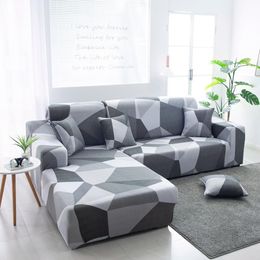 Elastic Sofa Covers 1/2/3/4 Seater for Living Room Stretch Couch Slipcover Fit L Shaped Sofa funda sofa chaise lounge 201119
