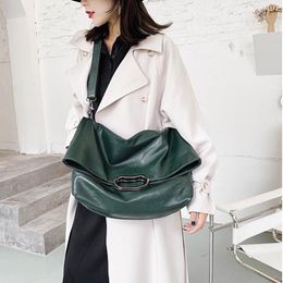 Designer- New Women's Large Capacity Pu Leather Shoulder Bags Lady Casual Big Fold Handbag Totes Crossbody Messenger Bag