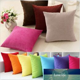 Home Decor Plain Solid Colour Throw Pillow Case Home Sofa Decor Linen Vintage Art Style Cotton Throw Cushion Cover New