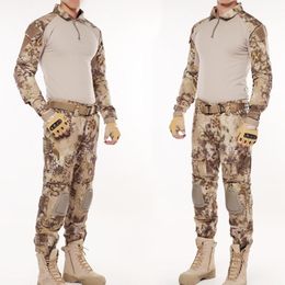 uniform kryptek UK - Hunting Sets G2 Army BDU Military Tactical Uniform Combat Shirt Pants Suit Men Kryptek Highlander Camouflage Sniper Clothes