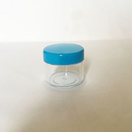 100pcs 20g empty clear small round plastic display pot cosmetic cream jar balm container Mini sample packaging