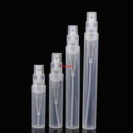 2ML 3ML 4ML 5ML Clear Plastic Spray Bottle Portable Perfume Bottles Atomizer Mini Sample Test Tube Travel Vials 100pcspls order