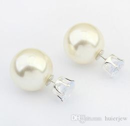 Channel Earrings for Women/Ballble sterling silver plated/Crystal Earring/Silver Earring Fashion Jewelry/Stud Earrings