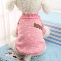 (XS-XXL) Solid Dog Clothes Jacket Coat Apparel Teddy Arrival Dog Sweaters Fashionable Hooded Dog Cloth Sports Hoody Jumper Puppy Y200922