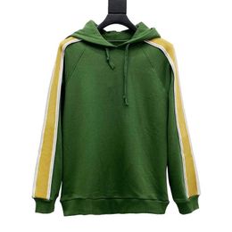 20ss Men Hoodie Top Cotton Cozy Long Sleeve Hoodies Fashion Mens Womens Autumn Winter Side Splicing Reflective Hoodie Coat Size S-XL