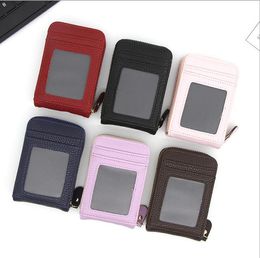 Short Wallet zipper Pocket Coin Card Holder Pouch Purses Fashion Leather Small Wallets Multi-purpose wallet business card pack bag