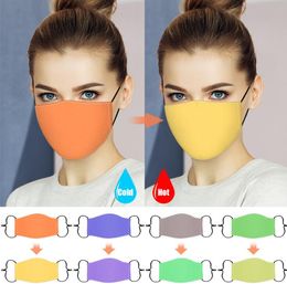 Sport Magic MasK Foreign Trade Color-changing Face Masks Adjustable Masks Anti-Dust Washable Cotton face mask Party Masks LSK1729