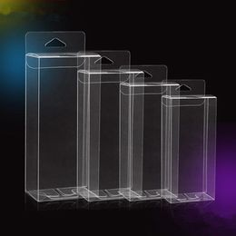 Hook Transparent PVC Phone Case Clear Plastic Boxes Storage Jewelry Gift Box Wedding Birthday Party For Gift Packing Box
