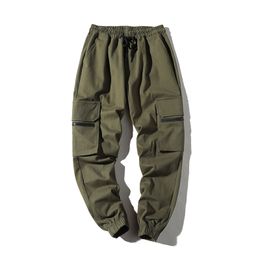 April MOMO Men's Harem Pants 2020 New Hip Hop Casual Male Tatical Joggers Trousers Fashion Streetwear Side Pockets Cargo Pants LJ201007