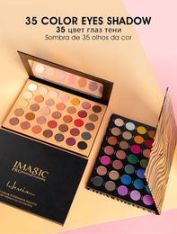 IMAGIC 35 Colour eyeshadow palette waterproof matte glitter eye shadow primer luminous eyeshadow ladies gift Qual Codigo Rastreio