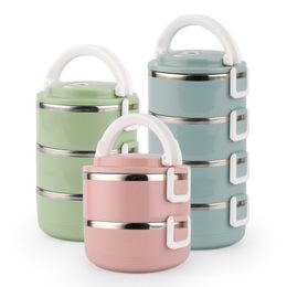Stainless Steel Thermos Lunch Box For Kids Japanese Adult Bento Box Portable Leak Proof Lunchbox School Food Container Storage 201209