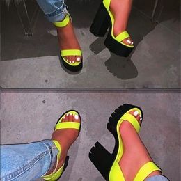 Women Heels Sandals Ankle-Wrap Ladies Party Evening Shoes Sexy Mixed Colours Buckle Strap Sandles 9085