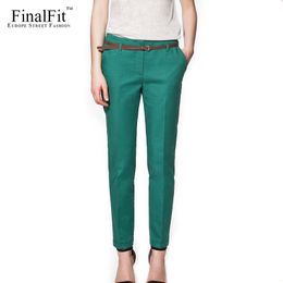 Pencil Casual Pants Women Autumn Spring Summer pantalon femme Cuffed Office Lady Suit Pants Women Trousers 201031